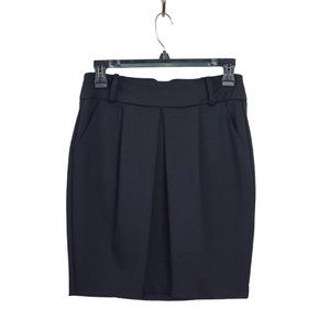 XOXO Black Pleated Skirt with Pockets & Buckle Loops Size Small